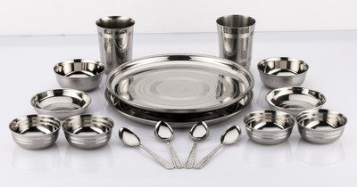 

Mahavir Pack of 16 Dinner Set(Stainless Steel)
