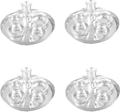 G S Museum Silver Plated 4 Dinner Set (Size-30 CM) Pack of 28 Dinner Set(Silver Plated)