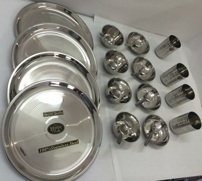 

Bharat Pack of 24 Dinner Set(Stainless Steel)