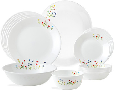 CORELLE Asia collection Flower Hill Round Pack of 21 Dinner Set(Glass) available at flipkart for Rs.10748