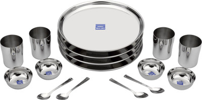 

Bhalaria Pack of 16 Dinner Set(Stainless Steel)