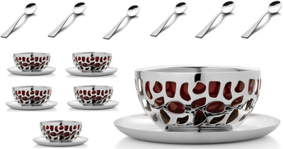 

Magppie Aura Pack of 18 Dinner Set(Stainless Steel)