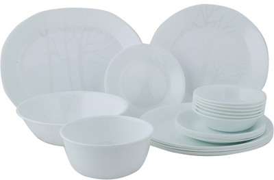 8% OFF on CORELLE Pack of 21 Glass Gold Series Frost Dinner Set(Microwave Safe) 8% OFF on CORELLE Pack of 21 Glass Gold Series Frost Dinner Set(Microwave Safe)