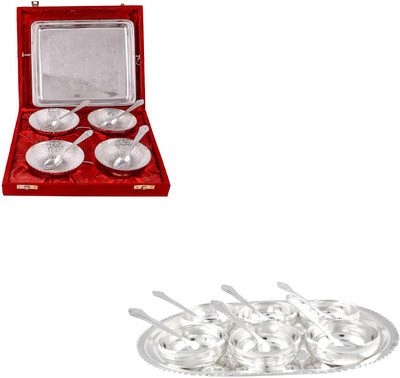 

G S Museum Pack of 22 Dinner Set(Silver Plated)
