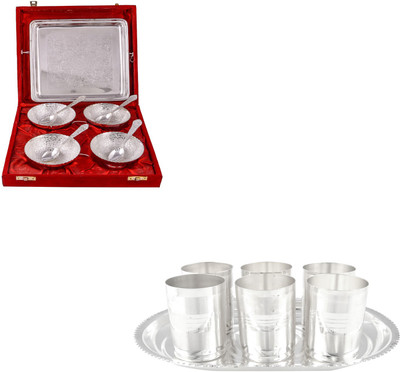 

G S Museum Pack of 16 Dinner Set(Silver Plated)