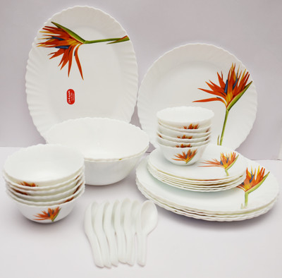 

Laopala Flaming Grace Pack of 33 Dinner Set(Ceramic)