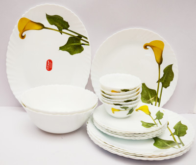 

Laopala Amber lily Pack of 21 Dinner Set(Ceramic)