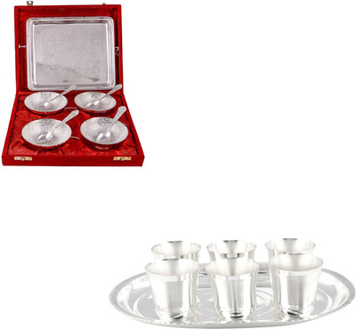 

G S Museum Pack of 16 Dinner Set(Silver Plated)