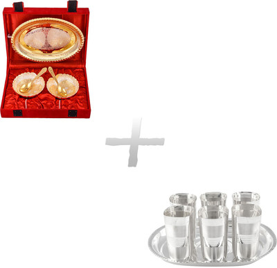 

G S Museum Pack of 12 Dinner Set(Silver Plated)