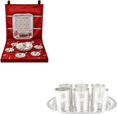 

G S Museum Pack of 22 Dinner Set(Silver Plated)