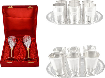 

G S Museum Pack of 14 Dinner Set(Silver Plated)