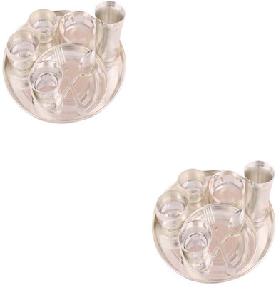 

G S Museum Pack of 18 Dinner Set(Silver Plated)
