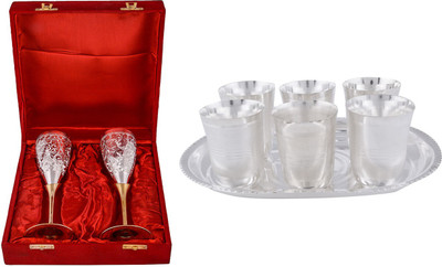 

G S Museum Pack of 9 Dinner Set(Silver Plated)