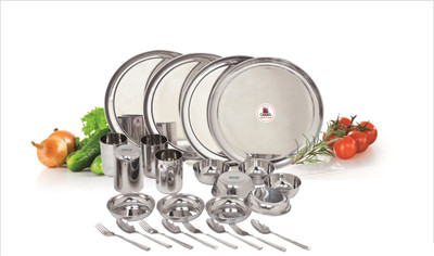 

Garuda High Quality Stainless Steel Pack of 24 Dinner Set(Steel)