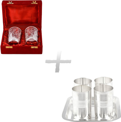 

G S Museum Pack of 7 Dinner Set(Silver Plated)