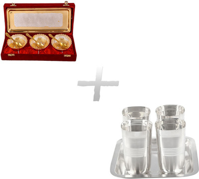 

G S Museum Pack of 12 Dinner Set(Silver Plated)