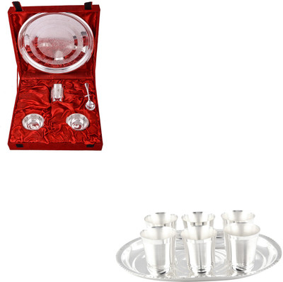 

G S Museum Pack of 12 Dinner Set(Silver Plated)