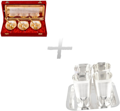 

G S Museum Pack of 12 Dinner Set(Silver Plated)