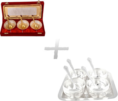 

G S Museum Pack of 16 Dinner Set(Silver Plated)