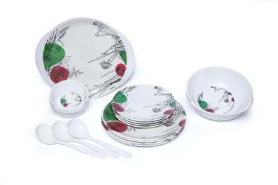 

RONI WARES Pack of 18 Dinner Set(Melamine)