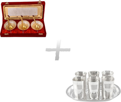 

G S Museum Pack of 14 Dinner Set(Silver Plated)