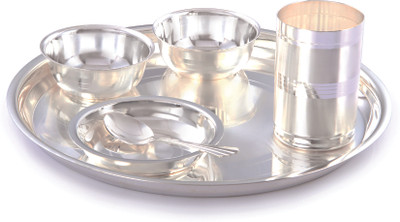 

Ojas Pack of 6 Dinner Set(Silver Plated)