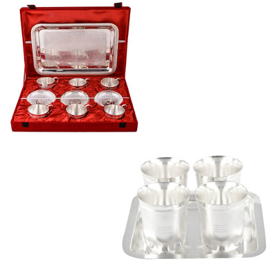 

G S Museum Pack of 18 Dinner Set(Silver Plated)