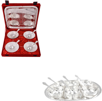 

G S Museum Pack of 22 Dinner Set(Silver Plated)