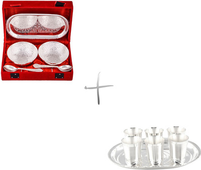 

G S Museum Pack of 12 Dinner Set(Silver Plated)