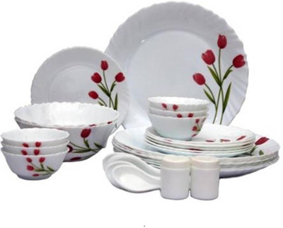 

Laopala Radiant Curves Pack of 23 Dinner Set(Opalware)