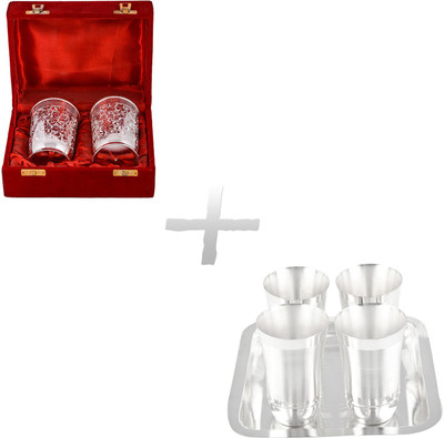

G S Museum Pack of 7 Dinner Set(Silver Plated)