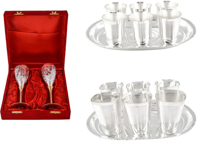 

G S Museum Pack of 14 Dinner Set(Silver Plated)