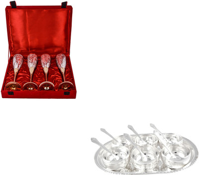 

G S Museum Pack of 17 Dinner Set(Silver Plated)