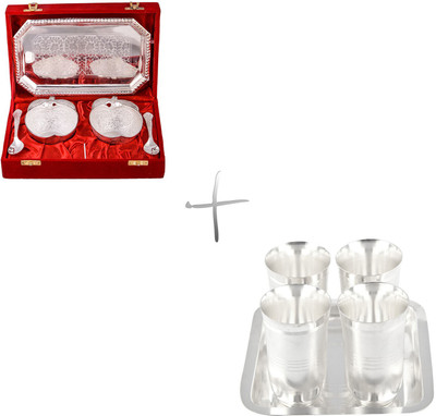 

G S Museum Pack of 10 Dinner Set(Silver Plated)
