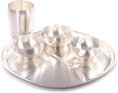 

Ojas Pack of 6 Dinner Set(Silver Plated)