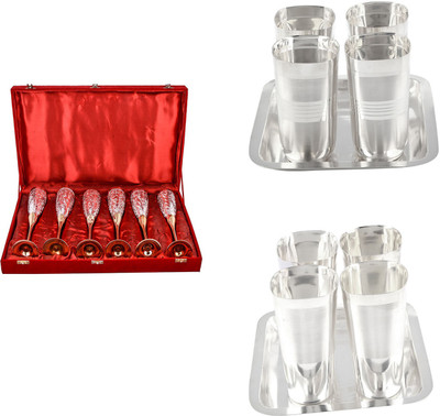 

G S Museum Pack of 16 Dinner Set(Silver Plated)