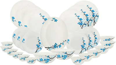 

Borosil Mimosa Opalware Dinner Set Pack of 27 Dinner Set(Opalware)