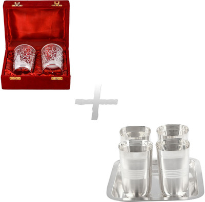 

G S Museum Pack of 7 Dinner Set(Silver Plated)