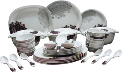 

Everyday Melamine Pack of 34 Dinner Set(Melamine)