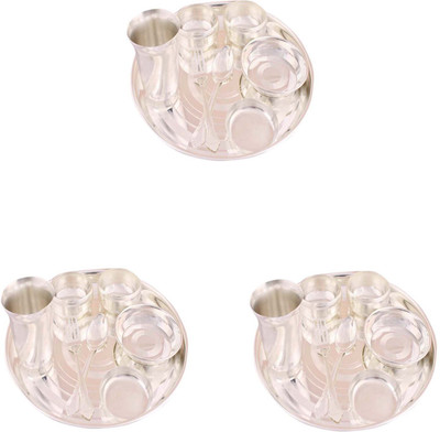 

G S Museum Pack of 24 Dinner Set(Silver Plated)