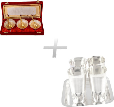 

G S Museum Pack of 12 Dinner Set(Silver Plated)