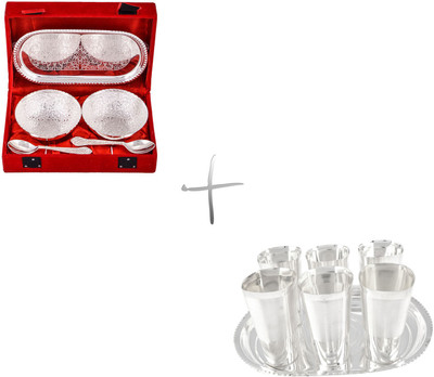 

G S Museum Pack of 12 Dinner Set(Silver Plated)