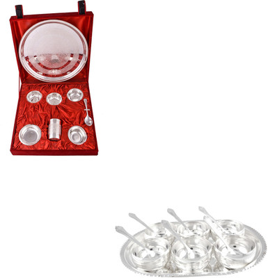 

G S Museum Pack of 21 Dinner Set(Silver Plated)