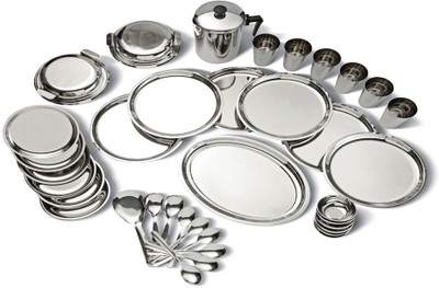 Butterfly Pack of 20 Stainless Steel 20 PCS Dinner Set(Microwave Safe)