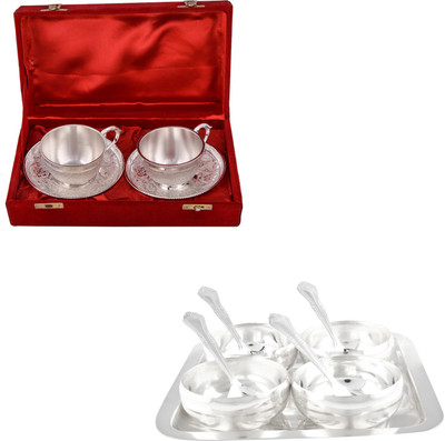 

G S Museum Pack of 13 Dinner Set(Silver Plated)