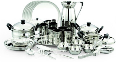Pigeon Lunch Sparkle Pack of 51 Dinner Set(Stainless Steel) available at flipkart for Rs.4499