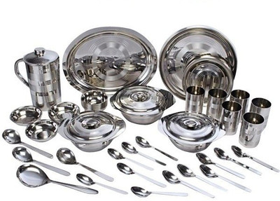 50% OFF on RBJ Mirror Finish Heavy Weight Pack of 51 Dinner Set(Stainless Steel) 50% OFF on RBJ Mirror Finish Heavy Weight Pack of 51 Dinner Set(Stainless Steel)