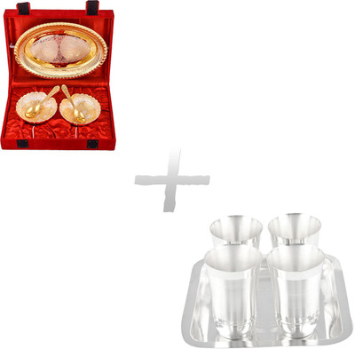 

G S Museum Pack of 10 Dinner Set(Silver Plated)