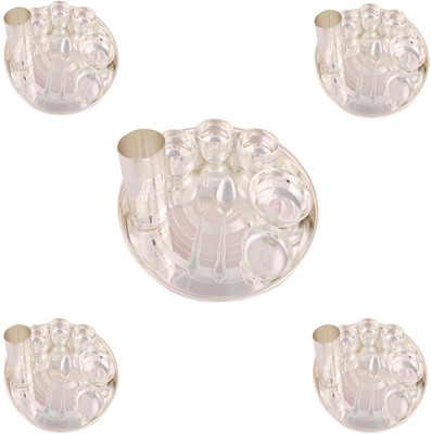 G S Museum Pack of 45 Dinner Set(Silver Plated)
