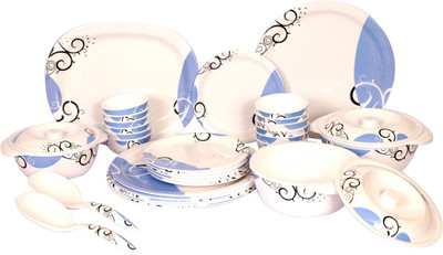 

Cello Artista Retro Swirls Pack of 33 Dinner Set(Melamine)